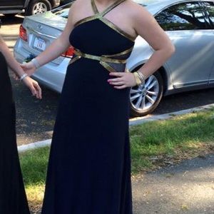 Amazing navy prom dress